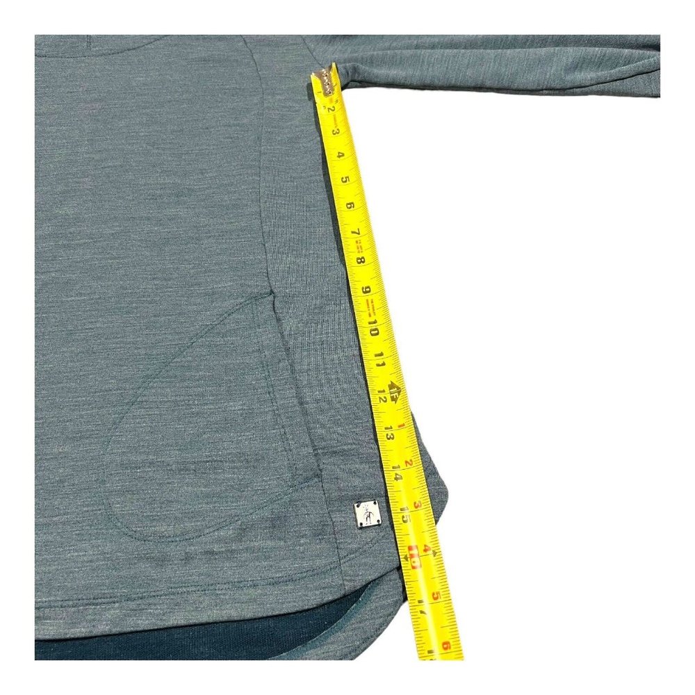 Smartwool Women's Teal Cowl Neck Pullover Sweater - Picture 3 of 13